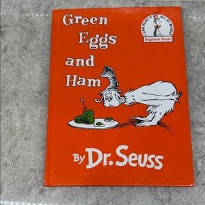 Dr. Seuss Orange Green Eggs and Ham Book. Like new!